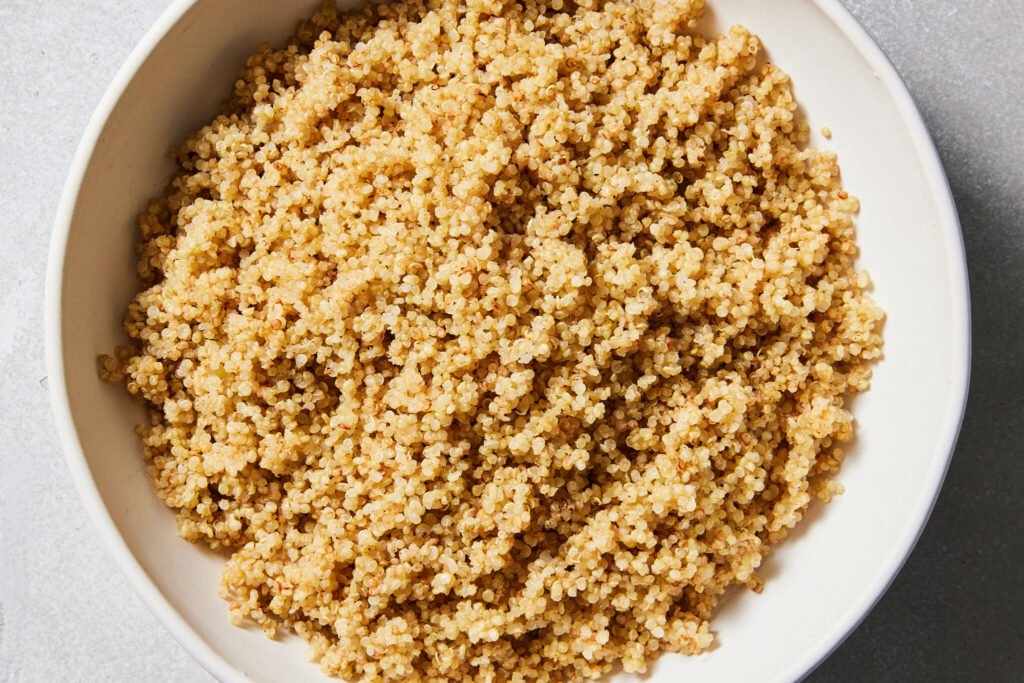 Quinoa in a plate