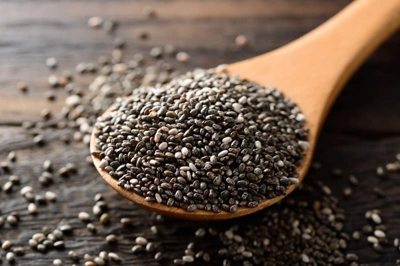 Chia Seeds in a spoon
