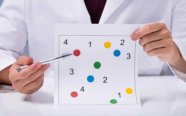 Doctor taking a Neuropsychological assessment which is one of MS treatments